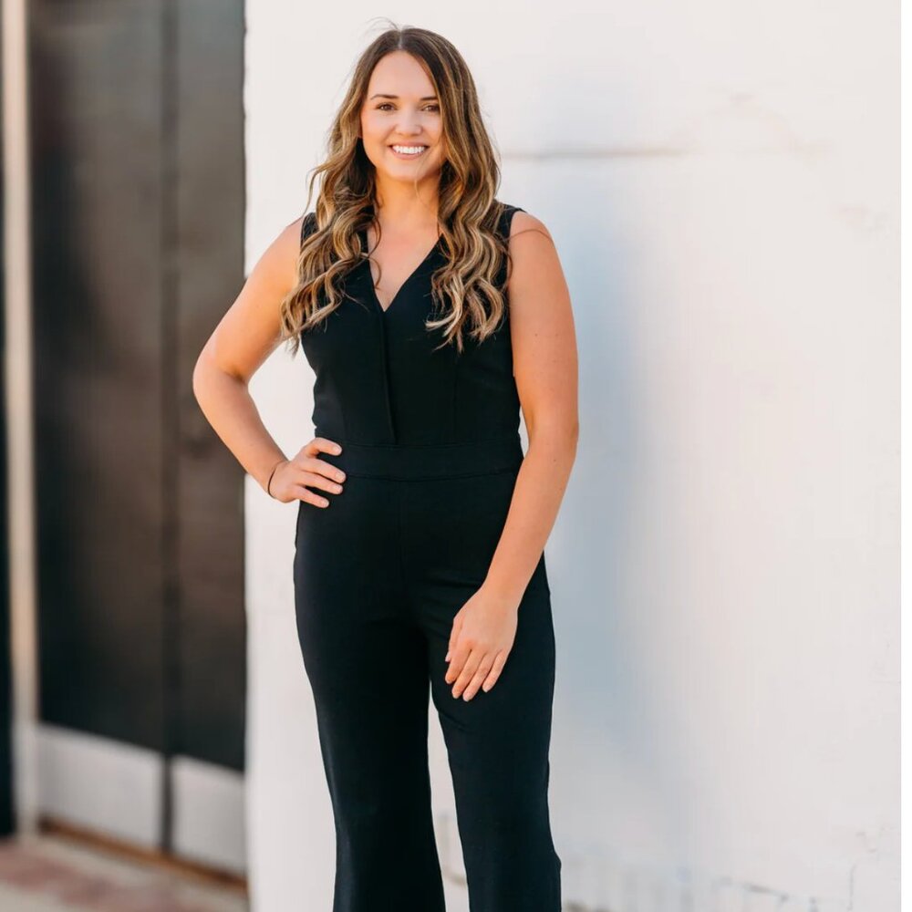 SPANX The Perfect Jumpsuit in Classic Black size M